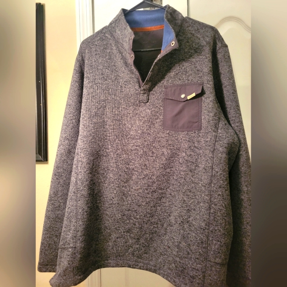 Charcoal Pullover with Pocket Mens